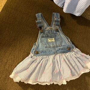 OshKoshB’Gosh Floral denim and lace dress
